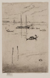 The Little Lagoon, 1879/80, James McNeill Whistler, American, 1834-1903, United States, Etching and