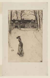 Speke Hall: The Avenue, 1870–1878, James McNeill Whistler, American, 1834-1903, United States,