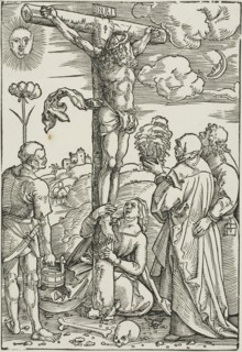 Christ on the Cross with Mary, John, the Magdalen, and Stephen, 1505/07, Hans Baldung Grien,