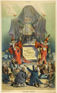 The Great Unknown, from Puck, 1896, Louis Dalrymple, American, 1866-1905, United States, Color