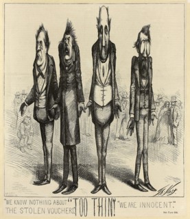 We Know Nothing about the Stolen Vouchers, 1871, Thomas Nast, American, 1840-1902, United States,