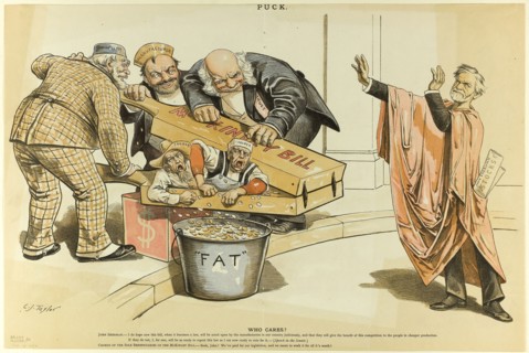 Who Cares?, from Puck, published October 15, 1890, C. Jay Taylor, American, 1855-1929, United