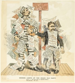 Shining Lights of the Grand Old Party, 1890, Frederick Opper, American, 1857-1937, United States,