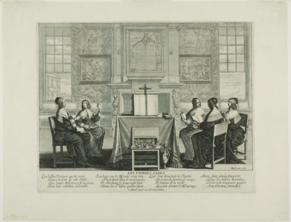 Plate One, from The Wise and Foolish Virgins, plate One, 1635, Abraham Bosse, French, 1602-1676,