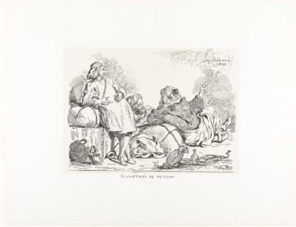 Muleteers of Tetuan, 1833, Eugène Delacroix, French, 1798-1863, France, Lithograph in black on