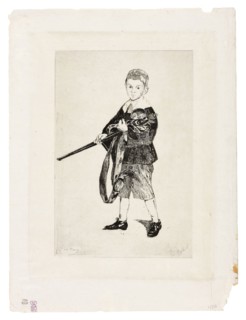The Boy with a Sword, Turned to the Left III, 1862, Édouard Manet, French, 1832-1883, France,