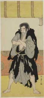 The Actor Ichikawa Danjuro V as the Monk Mongaku Disguised as Seizaemon Bozu in the Play Oakinai