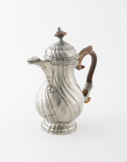 Small Coffee Pot, Mid 18th century, Probably Frankfurt, Germany, Frankfurt am Main, Pewter and
