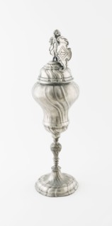 Carpenters’ Guild Cup and Cover, c. 1750, Germany, Pewter, 38.7 x 11.4 cm (15 1/4 x 4 1/2 in.)