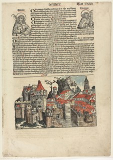 Geneva from Schedel Weltchronik (Schedel’s World History), Plate 22 from Woodcuts from Books of the