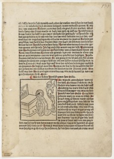 Saint Otilia from Plenarium, Plate 27 from Woodcuts from Books of the 15th Century, c. 1483,