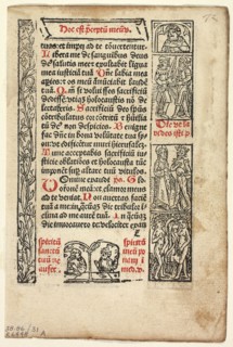Leaf from Cursus Beate Marie Virginis (The Journey of the Blessed Virgin Mary), Plate 31 from