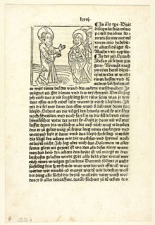 Jesus Preaching to His Disciples from Plenarium, Plate 4 from Woodcuts from Books of the 15th