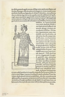 A Nymph from Hypnerotomachia Poliphili (The Strife of Love in a Dream), Plate 55 from Woodcuts from