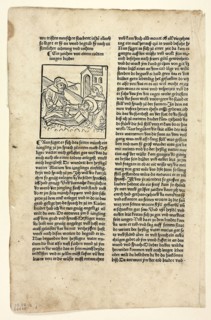 A Token from a Dead Young Brother (recto) and Father Mucius in His Cell (verso) from Altvaeterleben