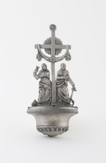Holy Water Stoup (Bénitier), 19th century, Possibly Flanders, Flanders, Pewter, 19.1 × 8.3 × 4.5 cm