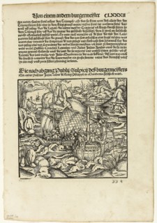Illustration from Romische Historien, plate fifteen from Woodcuts from Books of the XVI Century,