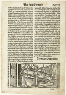Illustration from Das Leben der Heiligen, plate sixteen from Woodcuts from Books of the XVI