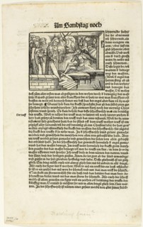 Illustration from Das Buch der Evangelien, plate eighteen from Woodcuts from Books of the XVI