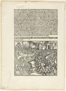 Illustration from Romische Historien by Titus Livius, plate 30 from Woodcuts from Books of the XVI