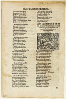 Illustration from Das Heldenbuch, plate 33 from Woodcuts from Books of the XVI Century, 1560,