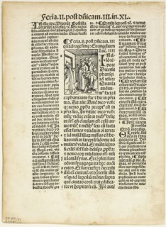 Illustration from Postilla by Parisienses Guillermus, plate 37 from Woodcuts from Books of the XVI