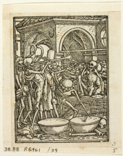 Dance of Death, plate 39 from Woodcuts from Books of the XVI Century, 1567, assembled into