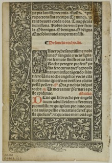 Illustration from Horae, plate 63 from Woodcuts from Books of the XVI Century, 1514, assembled into