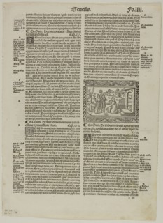 Illustration from Biblia cum concordantiis, plate 74 from Woodcuts from Books of the XVI Century,