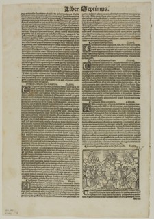 Leaf from Catalogus Sanctorum by Petrus Natalibus, plate 75 from Woodcuts from Books of the XVI