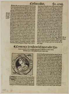 Leaf from Hystoria Imperial by Pedro Mexía, plate 80 from Woodcuts from Books of the XVI Century,
