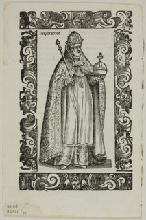 Leaf from Habiti antichi e moderni, plate 92 from Woodcuts from Books of the XVI Century, 1598,