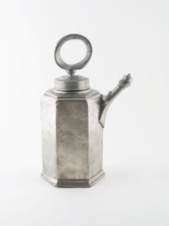 Wine Can, 1746, Wilhelm I. Breitenger I or II, Swiss, Zürich, Switzerland, Zürich, Pewter, 37.5 x
