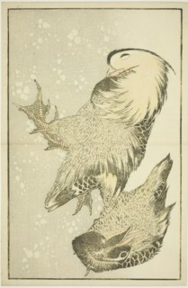 Two Waterfowl, from The Picture Book of Realistic Paintings of Hokusai (Hokusai shashin gafu), c.