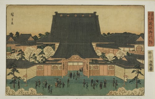 Gomonzeki at Tsukiji (Tsukiji Gomonzeki), from the series Famous Places in the Eastern Capital