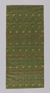 Fragment (Furnishing), 1875/1900, China?, China, satin weave with gold foil on paper strips, 148.9