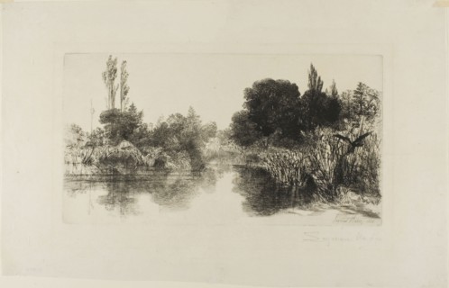 Shere Mill Pond, No. II (large plate), 1860, Francis Seymour Haden, English, 1818-1910, England,
