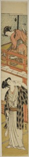 Young Woman Throwing a Ball at a Young Man, c. 1774, Isoda Koryusai, Japanese, 1735-1790, Japan,
