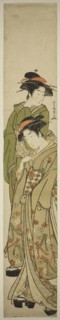 Two Women Taking a Stroll, c. 1781/89, Kitao Masanobu (Santo Kyoden), Japanese, 1761–1816, Japan,