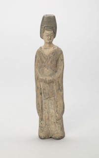 Standing Attendant, Style of Nothern Wei, early 6th century, China, Shanxi, Earthenware with traces