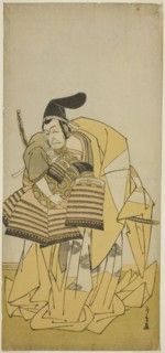 The Actor Ichikawa Ebizo III as Kudo Saemon Suketsune in the Play Kamuri Kotoba Soga no Yukari,