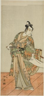The Actor Ichikawa Danjuro V as Kudo Kanaishi (?) in the Play Izu-goyomi Shibai no Ganjitsu (?),