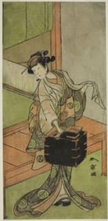 The Actor Yamashita Kinsaku II as Miyagino Disguised as a Hairdresser in the Play Kosode-gura no