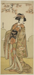 The Actor Osagawa Tsuneyo II as Onoe no Mae in the Play Date Nishiki Tsui no Yumitori, Performed at