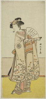 The Actor Nakamura Noshio I as Oiso no Tora (?) in the Play Shida Yuzuriha Horai Soga (?),