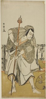 The Actor Ichikawa Danjuro V as Taira no Masakado Disguised as the Pilgrim Junjo in the Play