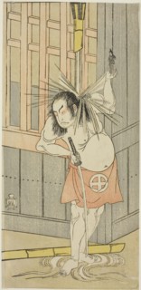 The Actor Otani Hiroji III, Possibly as Akaneya Hanshichi in the Play Fuji no Yuki Kaikei Soga