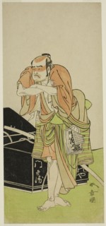 The Actor Otani Tomoemon I as Kawatabiya Mombei in the Play Oyoroi Ebido Shinozuka, Performed at