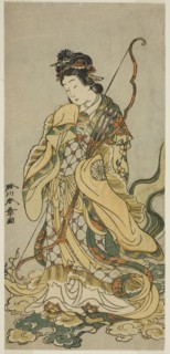 The Actor Nakamura Noshio I as the Goddes Benzaiten of Enoshima in the Play Onno Aruji Hatsuyuki no