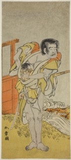 The Actor Otani Tomoemon I as Kasahari Hokkyo in the Play Kazoe Uta Ta Ue Soga, Performed at the